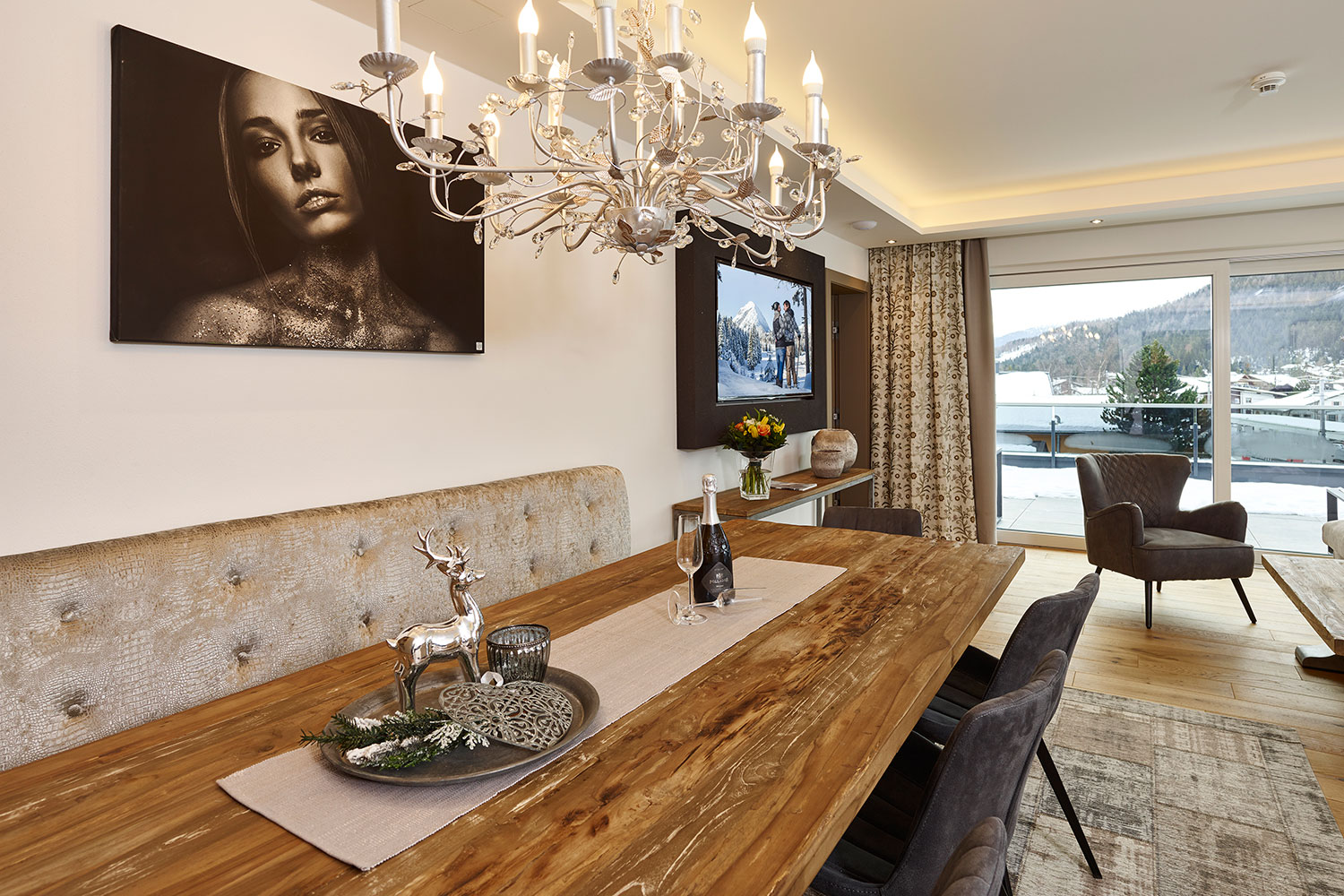 Exquisiter Urlaub in den Luxus-Apartments von A-VITA Living - Esszimmer im Penthouse